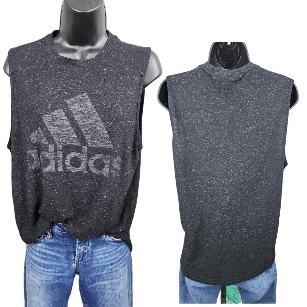 Adidas Speckled Muscle Tank - Picture 4 of 9